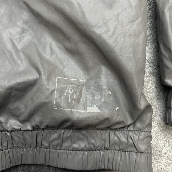 Upper Playground Jacket Mens Medium Full Zip Hoodie Goth Skater Grunge Y2K Nylon - Picture 15 of 15